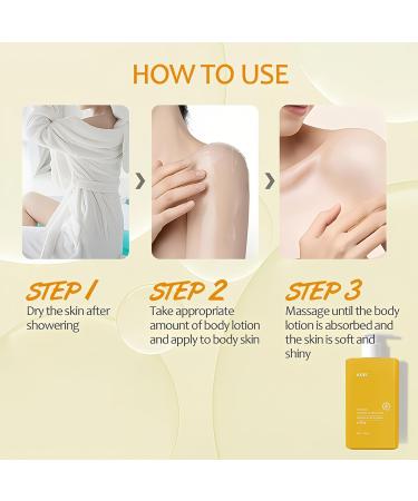 Turmeric & Vitamin C Cream Face Body Lotion - Firming Brightening and Moisturizing Skin Care (300ml) - Buy Online on GoSupps.com