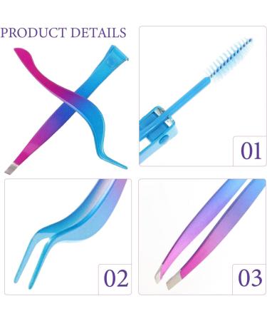 HAPINARY 1 Set Eyebrow Trimming Eyebrow Trimming Clip Eyelash Curler Bevel for Women Facial Hair Fake Eyelashes Facial Hair Removal Gradient face - Buy Online on GoSupps.com
