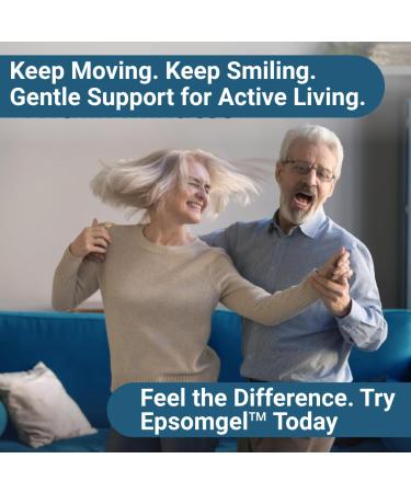 Epsomgel | Natural Epsom Salt with Arnica Montana (90 ml) | Water-Based Magnesium Sulfate Cream | Fast-Absorbing Non-Greasy Gel for Daily Comfort | No Heating or Cooling Sensation - Buy Online on GoSupps.com