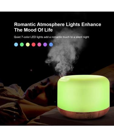 300ML Essential Oil Diffuser Remote Control Aromatherapy Humidifier with Adjustable Mist Mode, 7 LED Light Colors - Perfect for Bedroom, Office, Yoga, Spa - Yellow - Buy Online on GoSupps.com