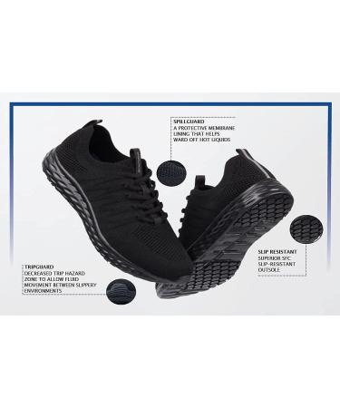 Shoes for Crews Everlight Women's Non Slip Breathable Work Shoes - Size 8, Black - Buy Online on GoSupps.com