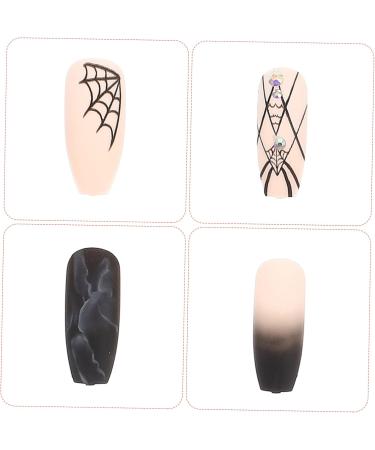 4 Sets Halloween Fake Nails Manicure Patch DIY Manicure Supply Halloween Rhinestone Fake Nails Women Fake Nails Manicures Charm Nail Art Patches Nails for Women Nails Press minkissy - Buy Online on GoSupps.com