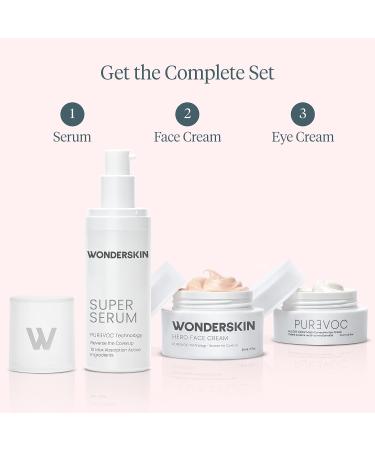Wonderskin Purevoc Eye Cream for Dark Circles and Puffiness - Under Eye Dark Circle Remover for Women and Men - Anti Aging Eye Wrinkle Cream - Buy Online on GoSupps.com