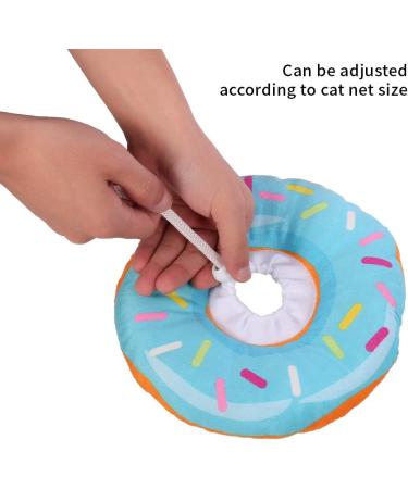 Xinzistar Soft Cat Collar - Adjustable Anti-Bite Safety Collar for Cats & Dogs (Blue Donut Size S) - Protective Pet Gear - Buy Online on GoSupps.com