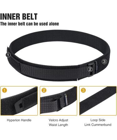 IDOGEAR Tactical Belt MOLLE Military Rigger's Belt Set Medium Multicam Black - Buy Online on GoSupps.com