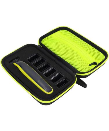 Hylotele Hard Shell Protective Cover for Electric Razor - Portable Eva Storage Bag with Flower Pattern for QP2530/2520 - Travel Protection in Black & Iris - Buy Online on GoSupps.com