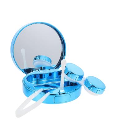 Artibetter 1 Set contact lens-travel kit Servant contact box with mirror tweezers for daily contact containers outdoors and solution light dust-density care boxes