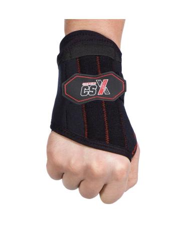CSX Wrist Brace Quad-Flex Adjustable Support Sport Performance X-Large (Right Hand) Black (Right Hand) X-Large