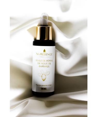 Huile de P pins de Figue de Barbarie Bio Pure Brute et Naturelle Press e Froid et Extra Vierge - Riche en Vitamine E - Pr vient l'Apparition des Signes de Vieillissement de la Peau (30mL).