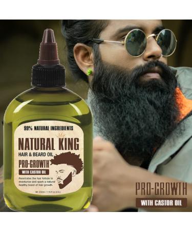 Buy Natural King Pro-Growth Castor Hair & Beard Oil Set (7.1 oz & 2.5 oz) - International Shipping Available - Buy Online on GoSupps.com