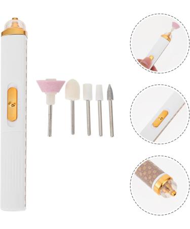Ipetboom 1 Set Electric Grinder Drill for Nails Professional Nail Salon Supplies Nail Tools for Manicure Nail Filer Electric Kit De Manicura Nail Shaper Cordless Trimmer Abs White Charge - Buy Online on GoSupps.com