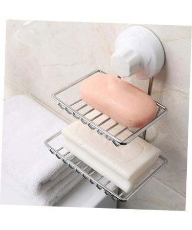 Ciieeo vacuum No punching Vacuum Suction Cup Soap dish soap dish Soap Holder soap holder Soap Box Soap Dish Holder double layer Waterproof Soap Dish Holder Soap Dish water proof - Buy Online on GoSupps.com