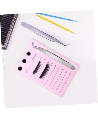 Mikinona Magnetic Eyelash Board Hand Plate Lashes Magnetic False Eyelashes Pallet Holder Eyelash Grafting Supplies Lash Storage Board Eyelash Holder Accessories Acrylic Epoxy Pink 14.3x9.4cm Pink - Buy Online on GoSupps.com