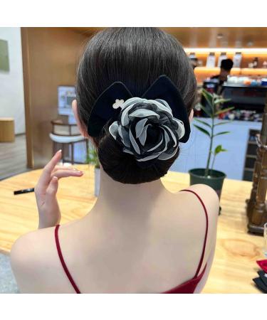 K&Y 6 PCS Elegant Flower Butterfly Lazy Hair Curler Bun Maker - Mixed Color - For Women and Girls - Buy Online on GoSupps.com