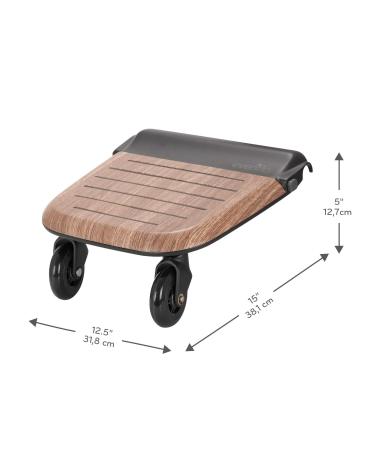 Evenflo Stroller Rider Board - Convenient Riding Option with Non-Skid Surface and Smooth-Ride Wheels - Holds up to 50 Pounds - Easy to Use - No Additional Parts Needed - Buy Online on GoSupps.com