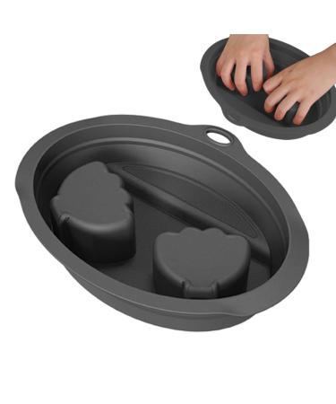 Bassin de Trempage pour Ongles | Bassin de Manucure pour Salon Bol de Manucure en Silicone R sistant 120 C pour Utilisation Domicile et en Institut Gris