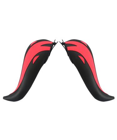 DAZCOS Ganyu Cosplay Horn Anime Headwear Hair Clip Hair Pin Ganyu Cosplay for Halloween One Size Red Headwear