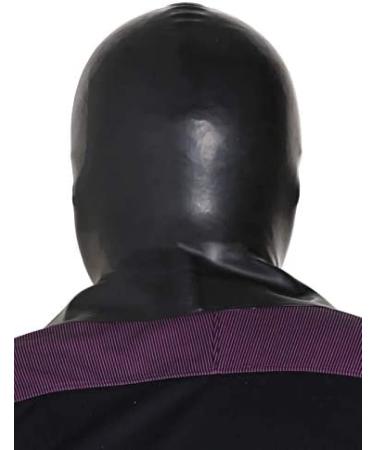 Latex Hood Rubber Mask - Black & Pink with Contrast Trim | 0.6mm International Shipping - Buy Online on GoSupps.com
