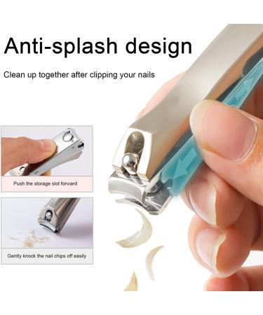 Rnitle Professional Nail Clipper Set - Stainless Steel Fingernail & Toenail Clippers with Catcher & File | 63mm for Easy Use - Buy Online on GoSupps.com