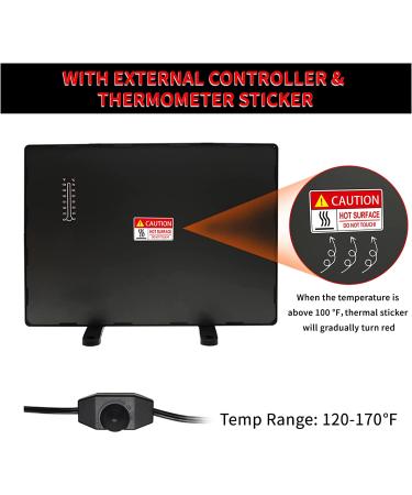 MQ 140W Chicken Coop Heater - Compact Heat Plate for Pets - Includes Thermometer Sticker - Ideal for Chicks, Cats, Dogs, Rabbits, and Under Desk Heating - Buy Online on GoSupps.com