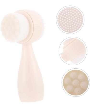 OHPHCALL Silicone Face Brush Cleansing Facial Brush Cleaning Facial Brush Face Brush Cleanser Multifunctional Cleaning Brush Face Massage Brush Fiber Washbasin Silica Gel White Soft Fur - Buy Online on GoSupps.com