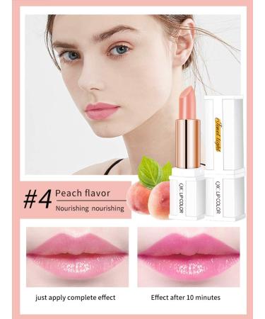 Magic Lipstick Set - 2 Pcs Moisturizing Lip Balm with Color-changing Formula - Carrot & Peach Flavors - Buy Online on GoSupps.com