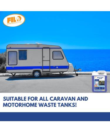 Filo Blue Toilet Fluid 4L Eco friendly Waste Holding Tank Cleaner for Caravan Motorhomes Campervans - Odour Control - Chemical Liquid for Camping/Portable Toilets. (2) - Buy Online on GoSupps.com