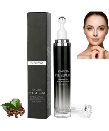 5% Caffeine Eye Serum Caffeine Eye Cream Anti Aging with 360 Roller Ball eye cream for dark circles and puffy eye under eye cream anti wrinkle eye cream instant wrinkle remover instant wrinkle remover