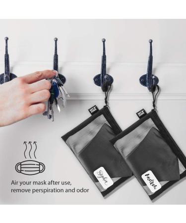 3pcs Gray Mesh Zipper Pouch Set - Ideal for Makeup Brushes, Accessories, Toiletries - Office & Travel Organizer - Buy Online on GoSupps.com