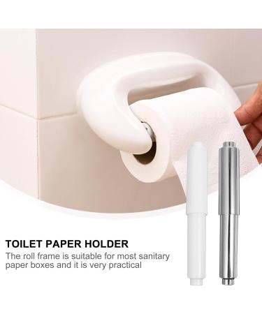 VILLCASE 3pcs Toilet Paper Holder Roller White Replacement Plastic Spring Loaded - Buy Online on GoSupps.com