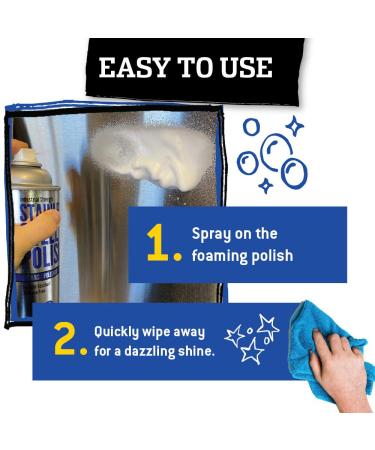 Work Sav r Stainless Steel Polish - Streak-Free Shine & Fingerprint Protection | 15 oz Aerosol Spray - Buy Online on GoSupps.com
