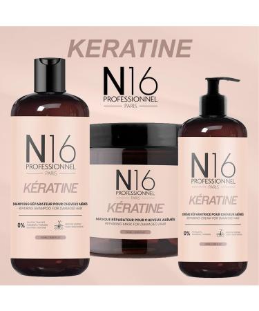 Cr me r paratrice Bio K ratine N16 Professionnel - R parateur - Sans Sulfate Parab ne - Marque Fran aise - 350ml - Buy Online on GoSupps.com