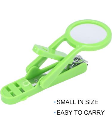 Deluxe Nail Clipper with Magnifier Stainless Steel Adjustable Fingernail Toenails Cutter with Magnifying Glass for Elderly Children(green) - Buy Online on GoSupps.com