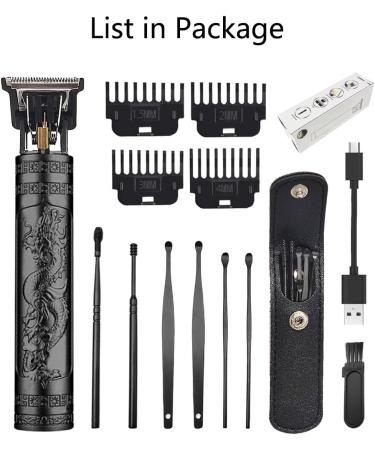 Buy Cordless Hair Clippers for Men - Travel-Friendly Rechargeable Hair Trimmer with 6 Earpicks - Best Hair Clipping & Sculpting Tool in Black - Buy Online on GoSupps.com