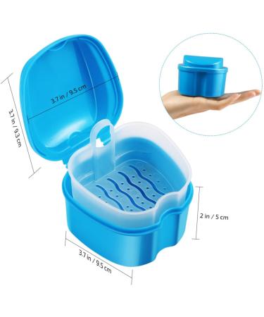 Minkissy Pink Plastic Tooth Box Set - 2 Ventilated Retainer Cases for Prosthesis - International Shipping Available - Buy Online on GoSupps.com