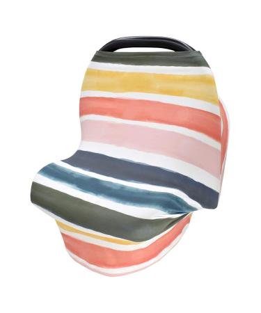 Ruiqas Nursing Cover - Stretchy Rainbow Breastfeeding & Infant Stroller Canopy for Newborns - Buy Online on GoSupps.com