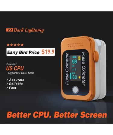 Pulse Oximeter 2-Pack: Fingertip Blood Oxygen Saturation & Heart Rate Monitors - Buy Online on GoSupps.com
