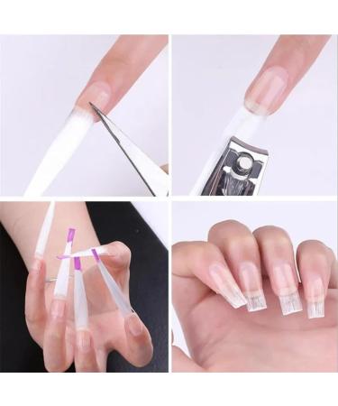 100pcs Purple Nail Extension Glass Fiber - DIY Manicure Accessories for Salon & Home Use - Buy Online on GoSupps.com