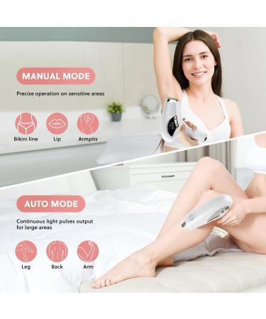 ACWOO 3 in 1 IPL Hair Removal Laser Device | Pain-Free 9 Energy Levels 999 900 Impulses for Men & Women | Perfect for Face Armpits Legs Body - Buy Online on GoSupps.com