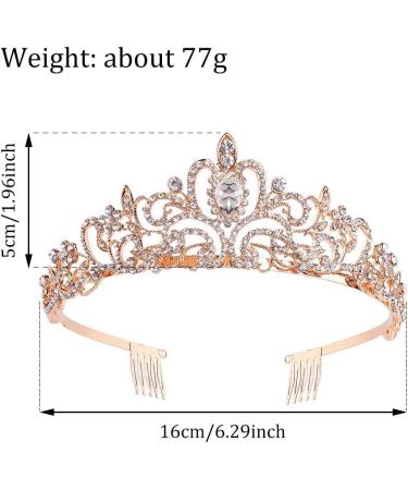  Crown Tiara with Comb | Birthday & New Year Tiara | Elegant International Shipping  - Buy Online on GoSupps.com
