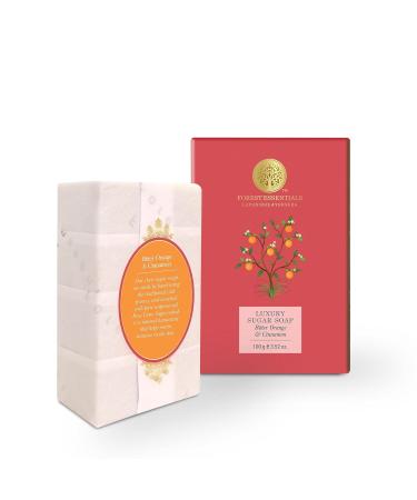 Luxury Sugar Soap - Bitter Orange & Cinnamon | Organic Ayurvedic Handmade Bath Soap | Smooth & Soft Skin | Forest Essentials - Buy Online on GoSupps.com