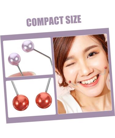 FRCOLOR 2 Pairs Dimple Trainer Dimple Maker for Face Dimple Maker for Cheeks Facial Dimple Maker Facial Exerciser Dimple Maker for Women Accessories European and American Copper 4.30X2.50X0.80CM Assorted Color 1 - Buy Online on GoSupps.com