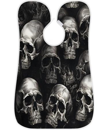 Skull Beard Bib Apron | Halloween Beard Hair Catcher for Men | Perfect Gift for Father's Day Anniversaries & Christmas | Includes 2 Suction Cups - Buy Online on GoSupps.com