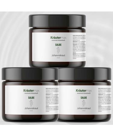 Kr utermax. Pack of 3 highly concentrated St. John's wort oil and extract ointments - 100 ml