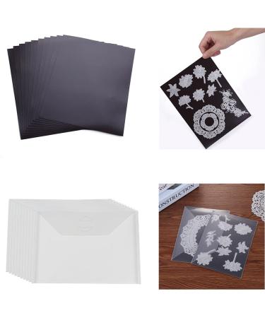 Briartw 10 Pack Sturdy Clear Plastic Envelope Storage Pockets & 10Pack Rubber Soft Magnet Sheet for Cutting Dies Stencil Crafting Die Cuts Stamps Storage Sets Great for Stamper Crafter Porjects B 10PCS Bags+10PCS Magnetic Sheets - Buy Online on GoSupps.com