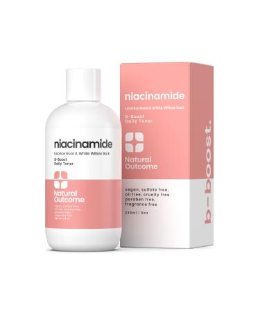 Natural Outcome Niacinamide Toner for Face | Radiance Boosting Toner - with Salicylic Acid & Aloe Vera | Advance Toning Solution Rejuvenates Skin & Minimizes Pore Appearance | Fragrance Free | 8 oz