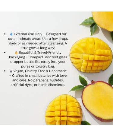 The Blush Spot - Mango Yoni Oil for Women Natural Feminine Care for pH Balance Ingrown Hair Prevention & Moisturizing Sweet Scented Intimate Oil NO Flavor - Buy Online on GoSupps.com