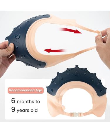 FUNUPUP Baby Shower Cap - Adjustable Hair Washing Shield for Kids - Blue - Buy Online on GoSupps.com