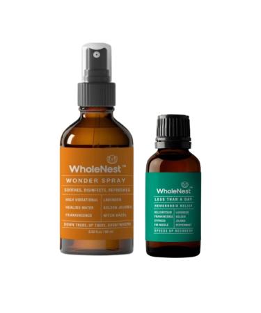 WholeNest Postpartum Recovery Essentials Bundle | Witch Hazel Spray & Comfort Oil for Soothing Care Itch Relief & Swelling Support | Post Partum Essentials & Pregnancy Gifts for New Moms
