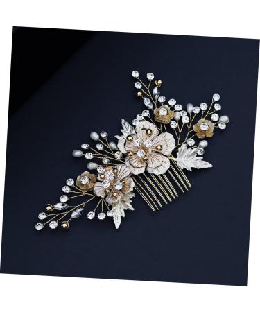 FRCOLOR 1pc Comb Bridesmaid Hair Accessories Hair Accessory for Women Exquisite Hair Accessory Rhinestone Bridal Hair Accessory Tiara Leaf Hair Clips Goody Hair Clips for Women Wedding - Buy Online on GoSupps.com